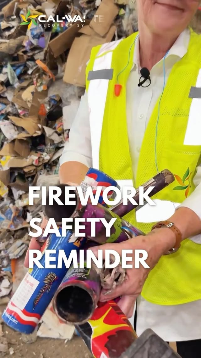 Cal-Waste Fourth of July fireworks disposal safety post