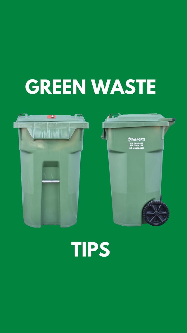 Cal-Waste green waste tips graphic