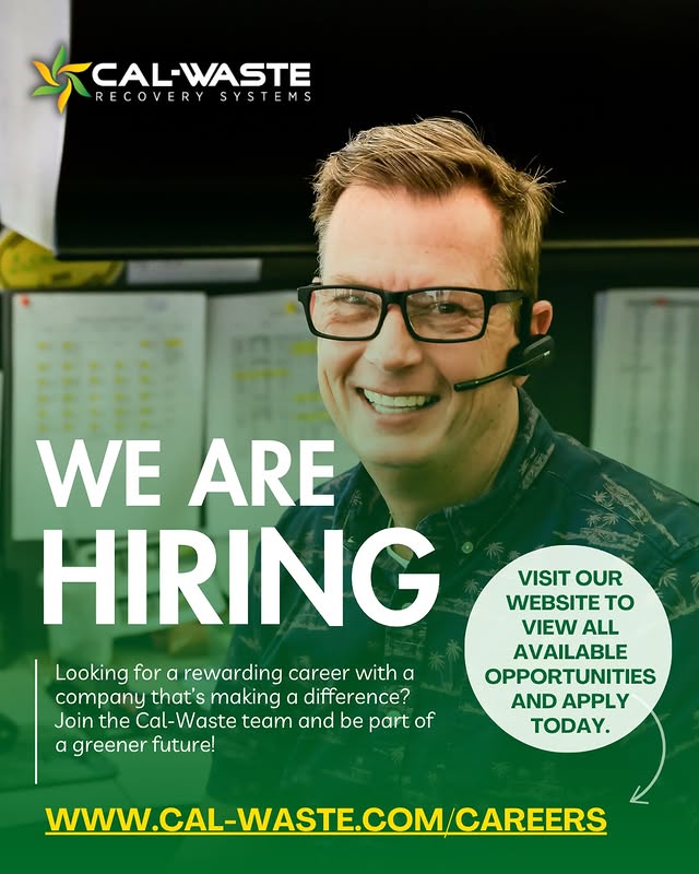 Cal-Waste recruitment we are hiring graphic